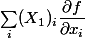 \sum_i(X_1)_i\dfrac{\partial f}{\partial x_i}